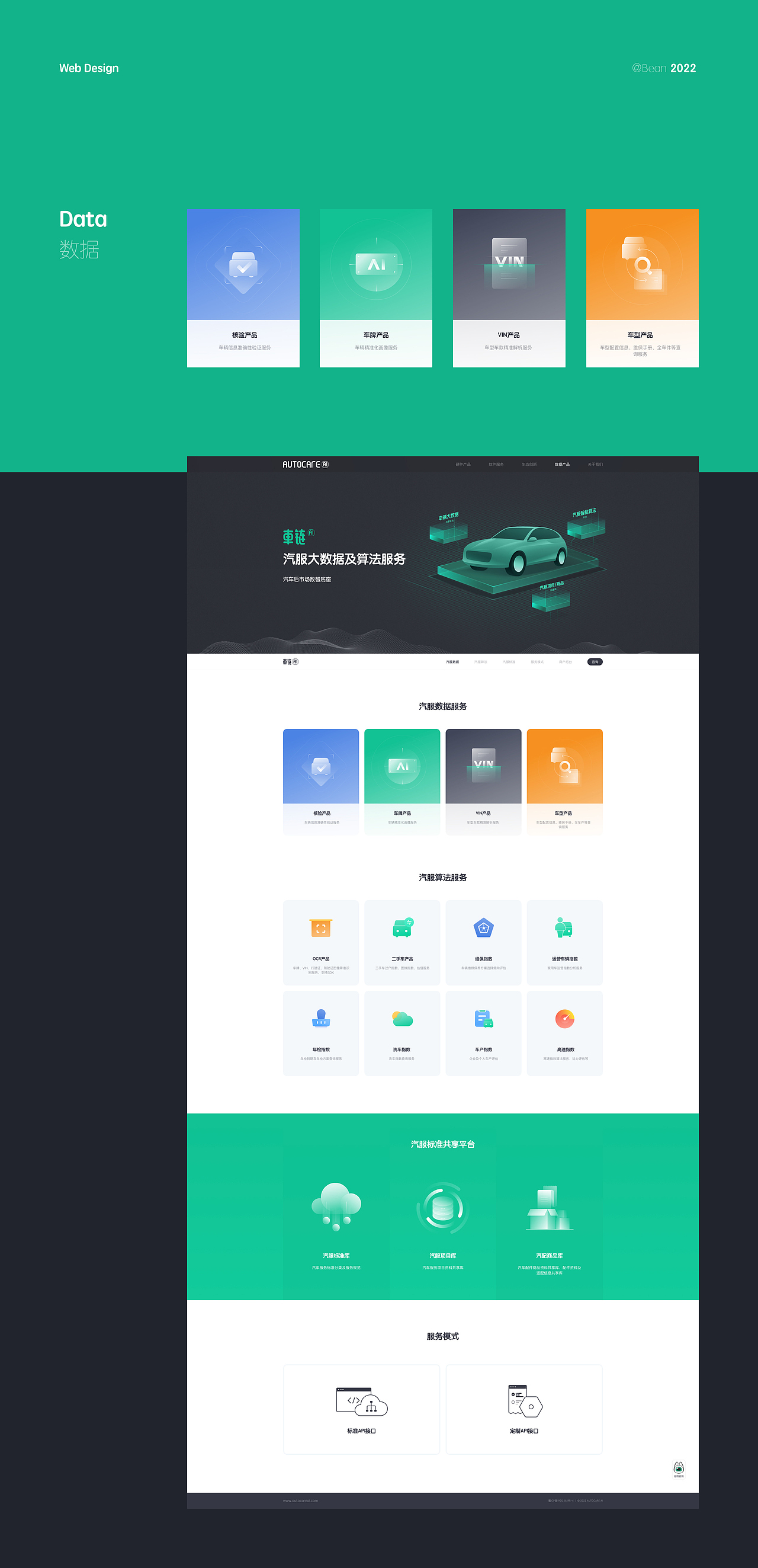 AUTOCAREAI官网设计2022（图ZMzI2MDY5MTA0） - 企业官网 - 站酷设计师陈兵BEAN原创素材 - 站酷ZCOOL