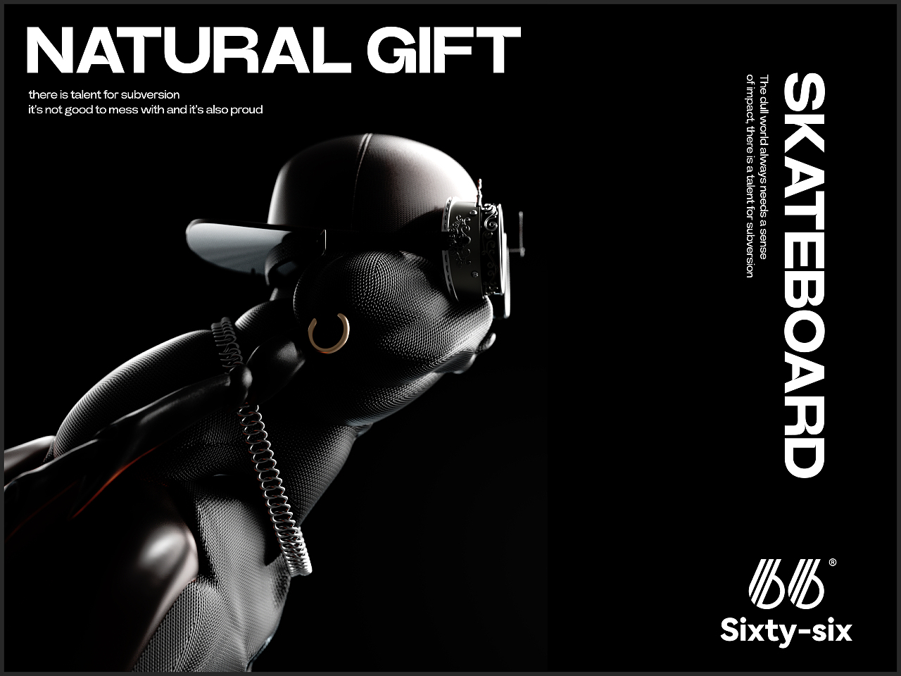 滑板海报-昆虫创意海报