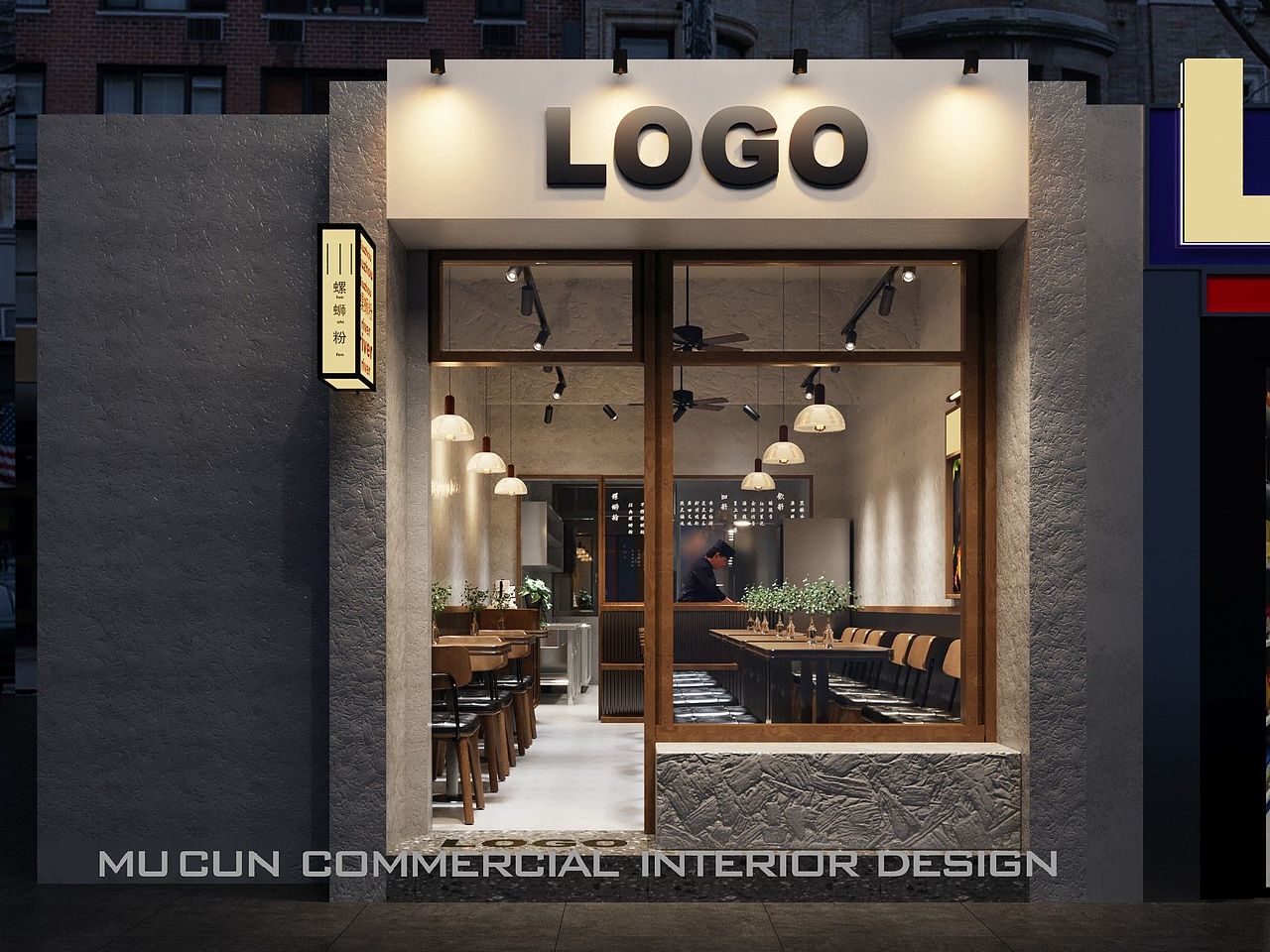 60平上海复古风螺蛳粉店尽显手作餐饮魅力