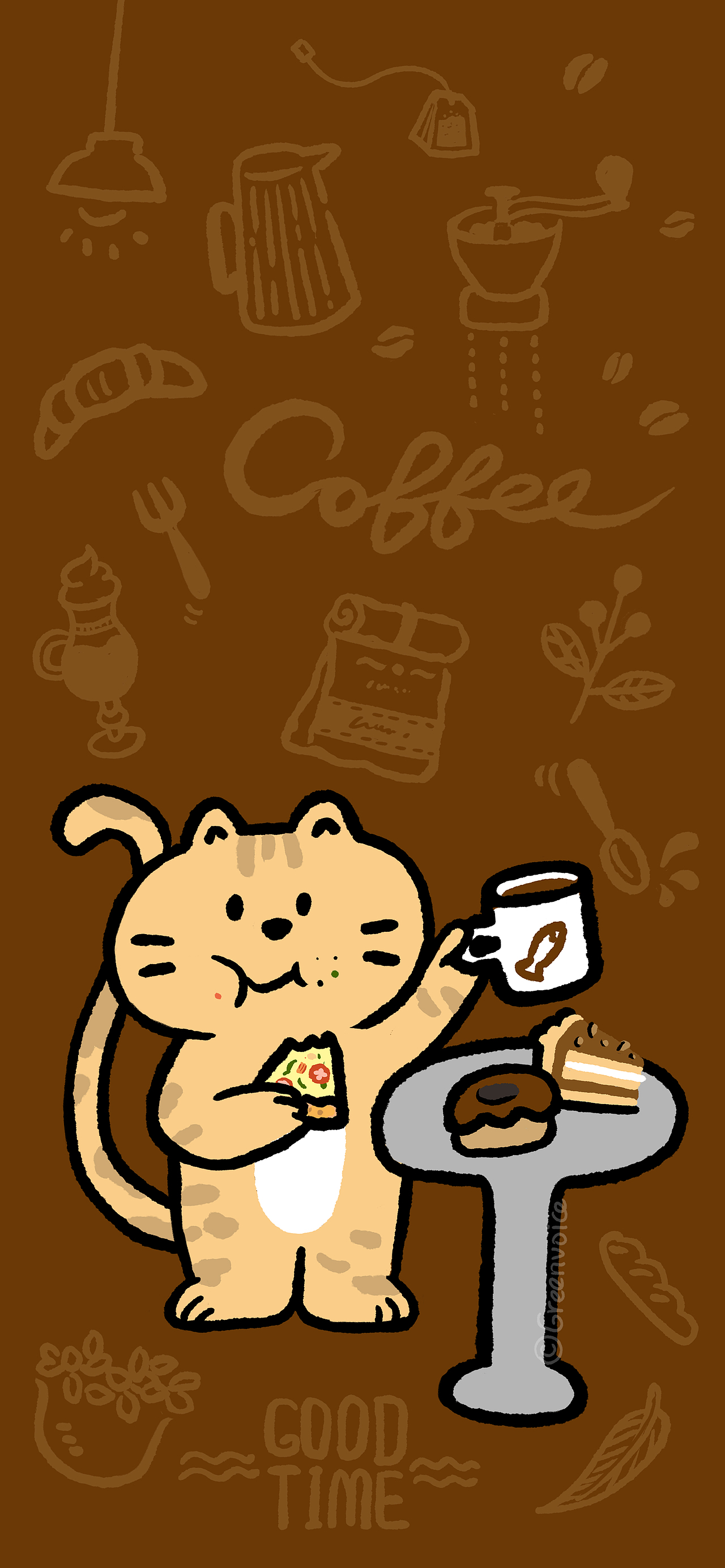 咖啡要再来一杯-手机平板壁纸