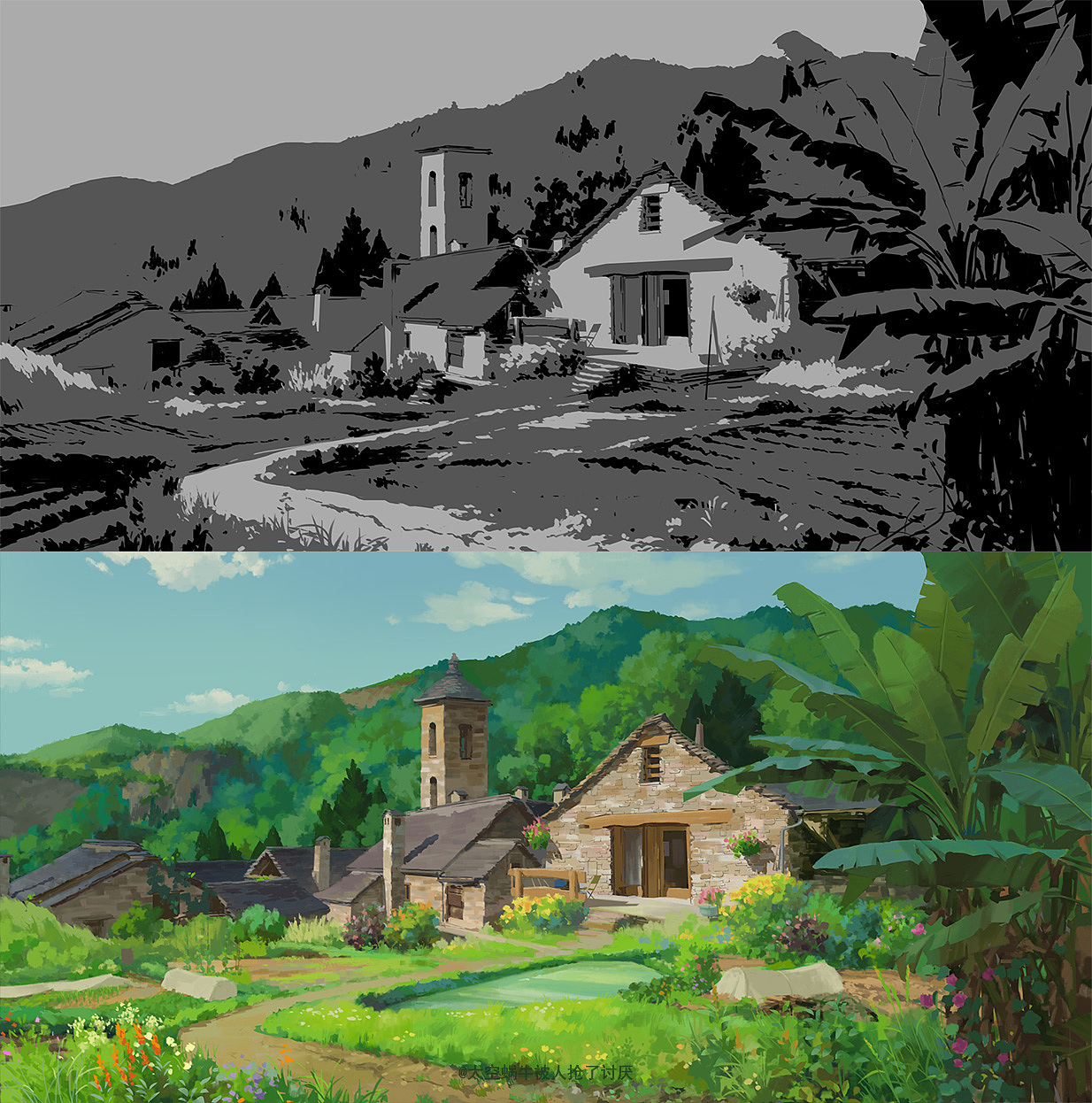 动漫风场景创作