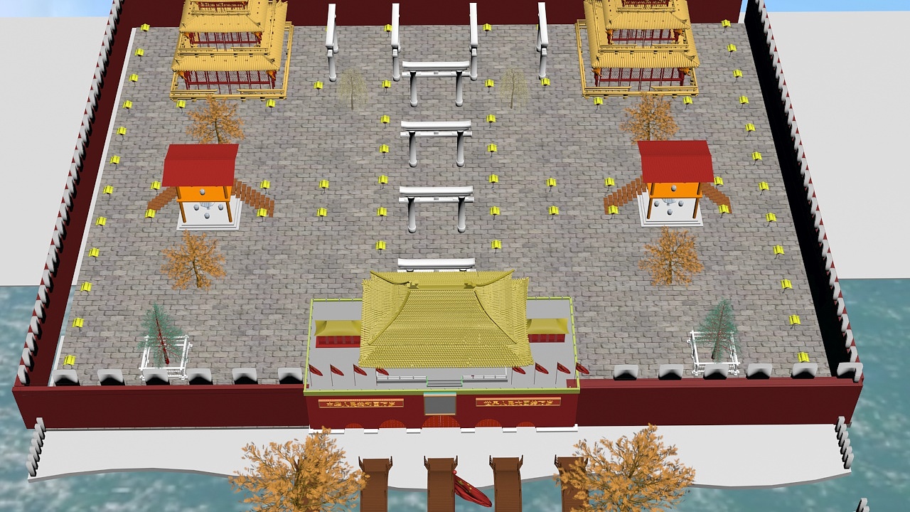 3DS MAS建模，天安门（图ZMzYwNDE1MDA4） - 场景 - 站酷设计师文造原创素材 - 站酷ZCOOL