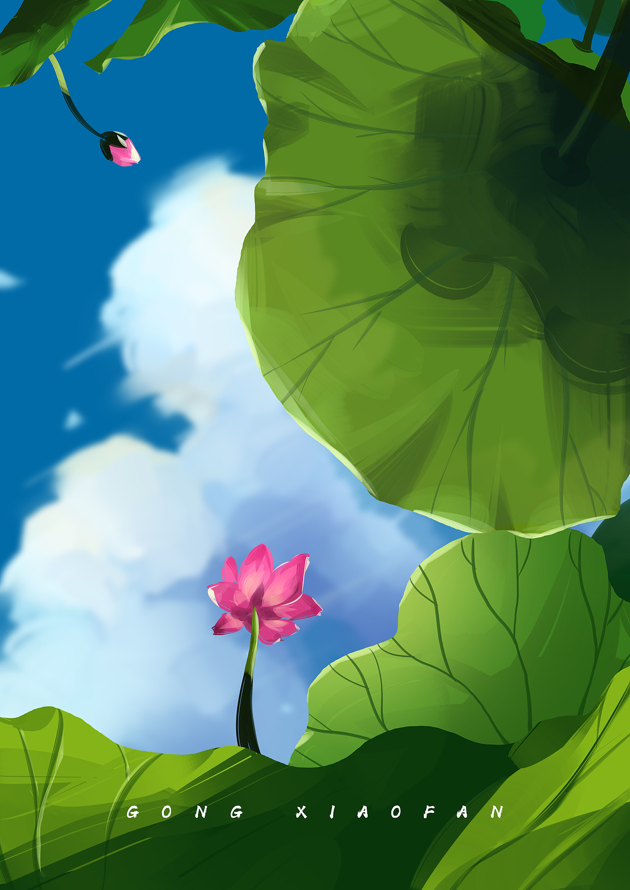 治愈系风景插画