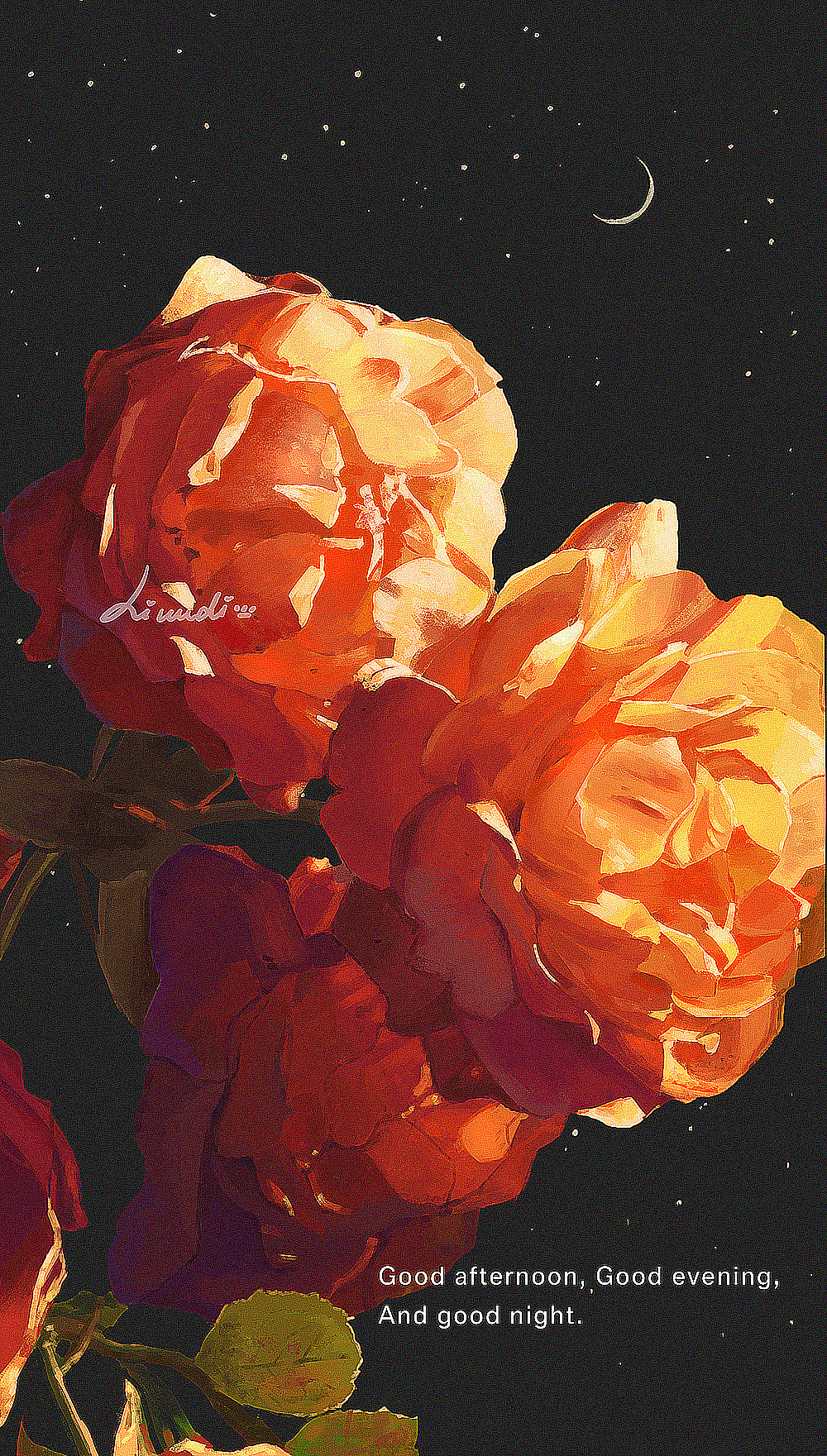 摸鱼画的,画了好几天,但是对于花卉对于冷暖和光影有了新的认识