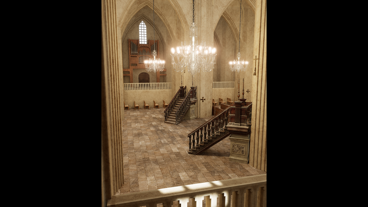 场景/模型:教堂