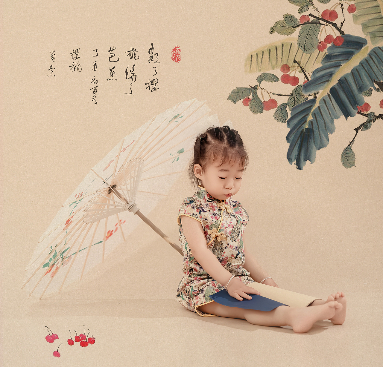 小旗袍（图ZMzU0NDc3NDQ0） - 人文/纪实摄影 - 站酷设计师晞晞的成长见证原创素材 - 站酷ZCOOL
