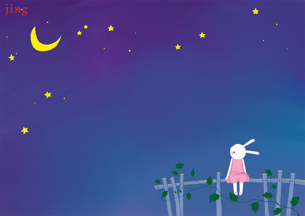 兔年插画合集 60幅艾玩兔横版壁纸插画