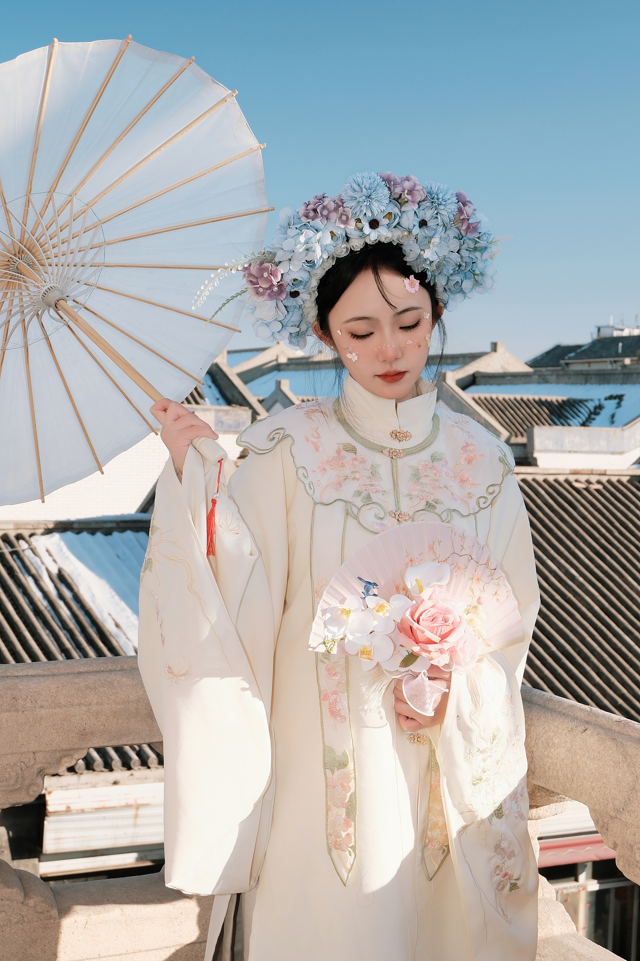 今世戴花 来世漂亮