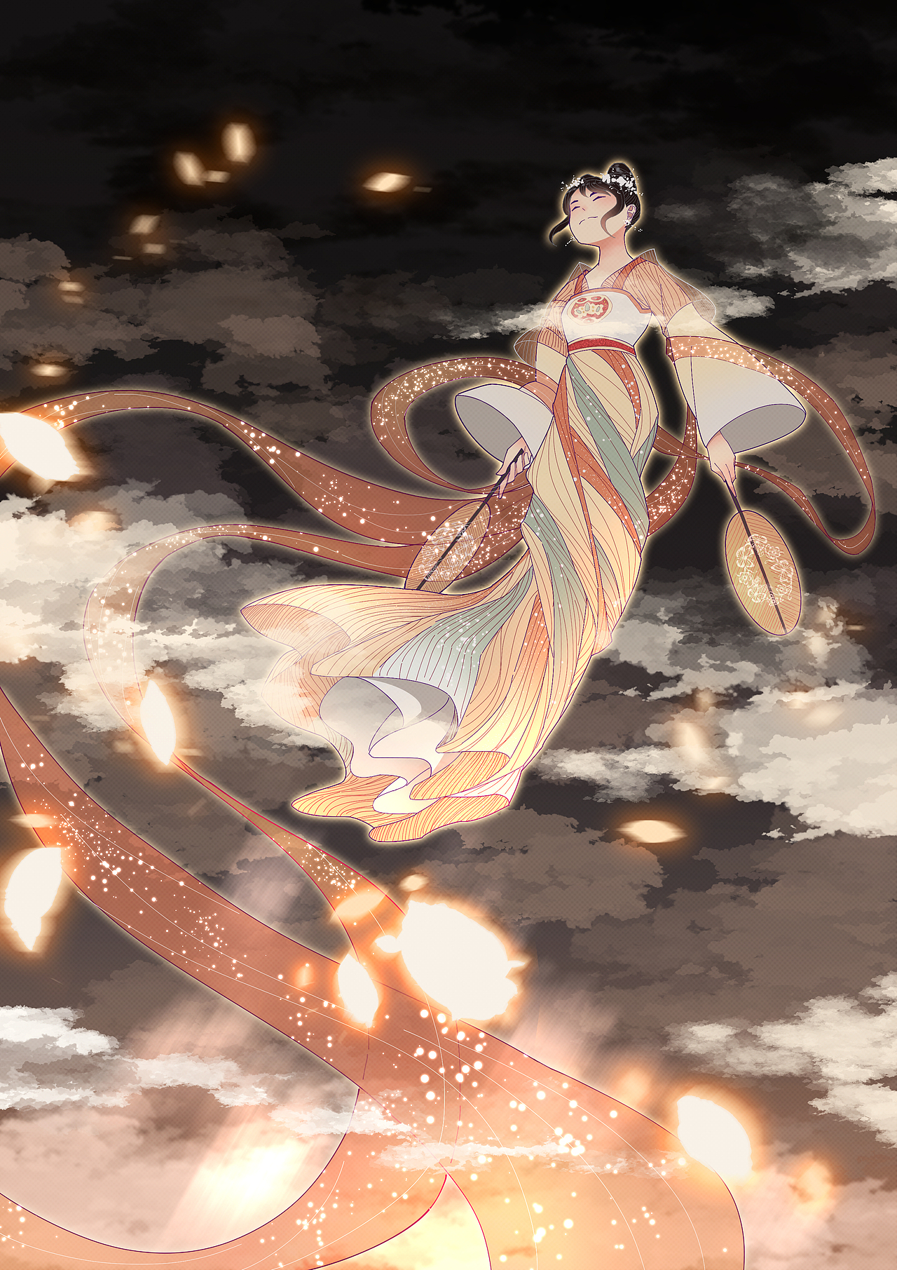 轻罗小扇扑流萤（图ZMzY0Mzk2NjAw） - 艺术插画 - 站酷设计师箭猪原创素材 - 站酷ZCOOL