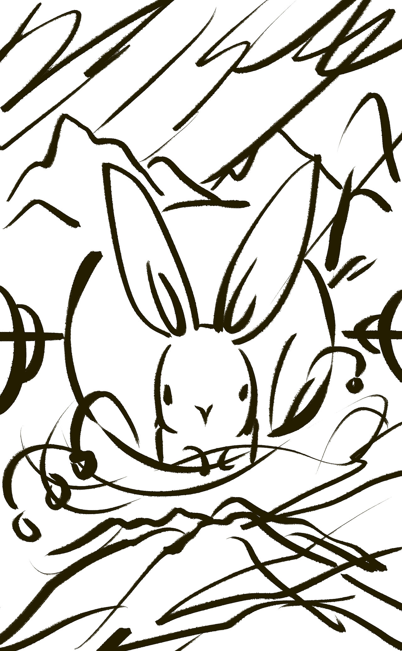 数字岩彩,兔年大吉