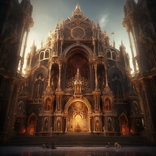 圣洁的遗迹 - 透过AI重现古老建筑的壮丽景象