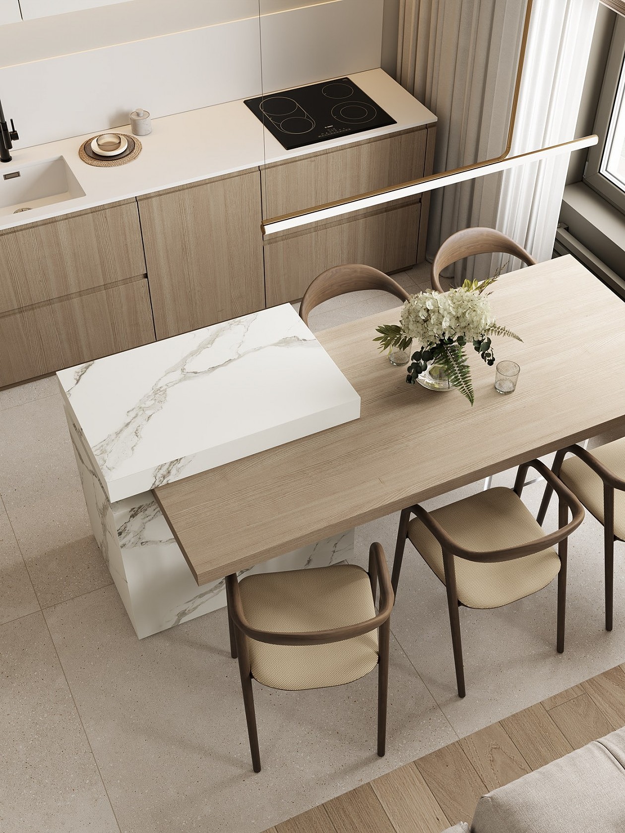 简约,配色舒适—奶油侘寂风