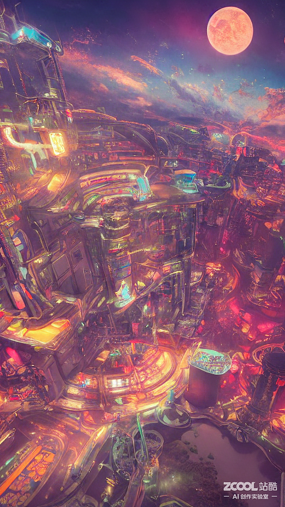 #AI创作实验室#【梦幻科技魔法世界】