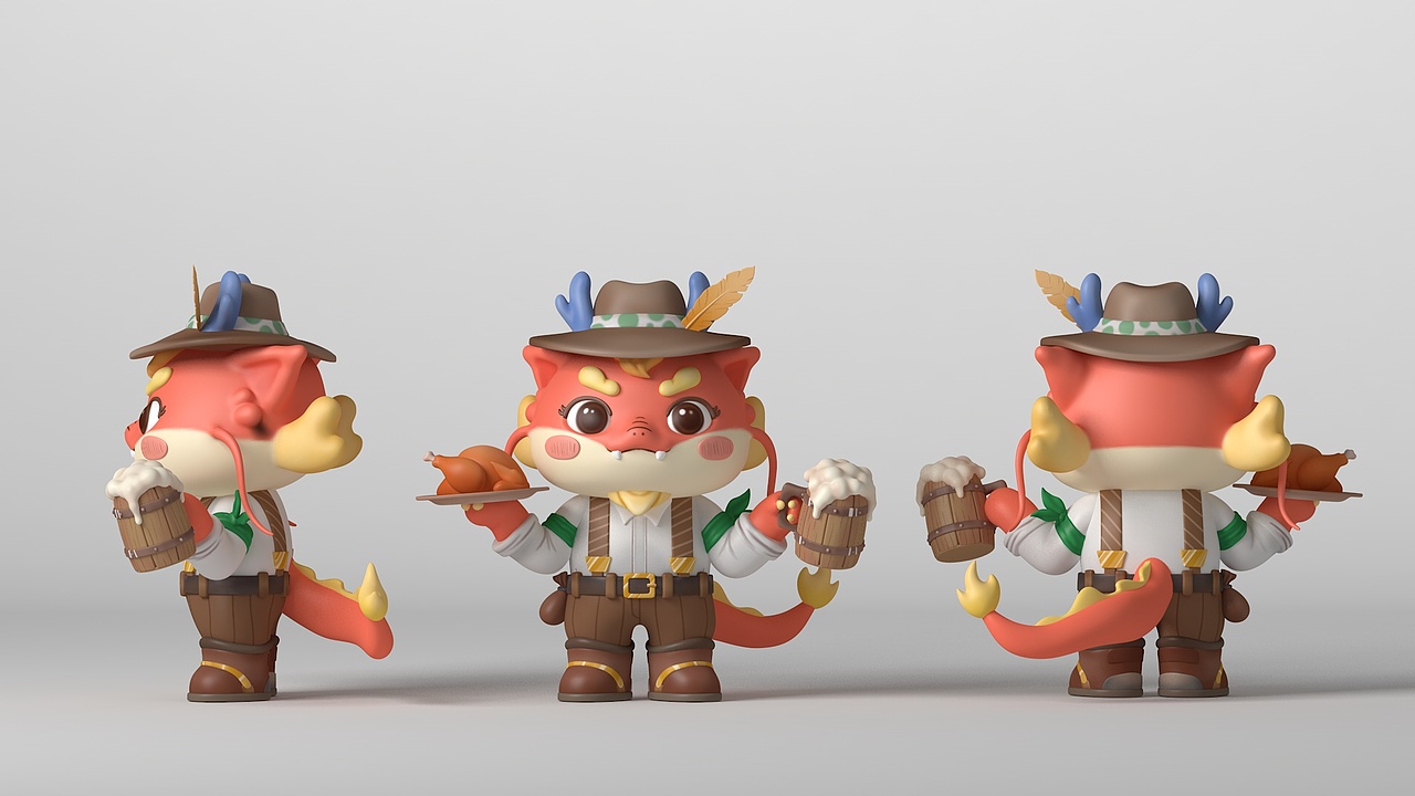 《龙三儿西部大冒险》3D人物（图ZMzU3MjY4NDAw） - IP形象 - 站酷设计师龙门镖局原创素材 - 站酷ZCOOL