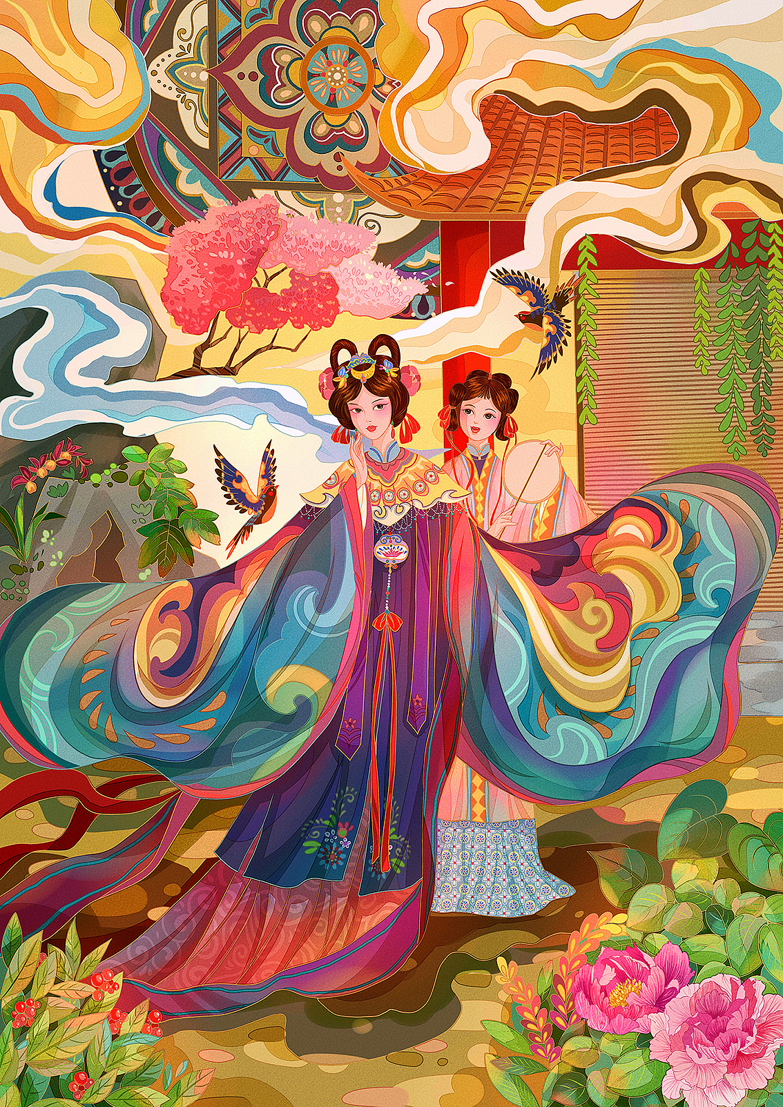 牡丹亭（图ZMjk5MDA0MjY4） - 创作习作 - 站酷设计师O林家兔子O原创素材 - 站酷ZCOOL