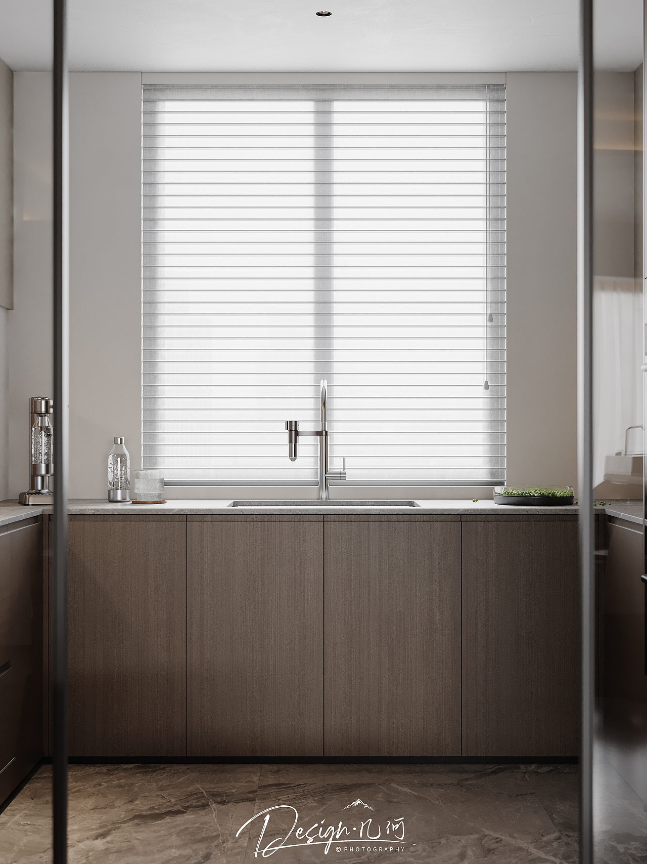 几何空间视觉表现 | 融创淮河一号现代客餐厅