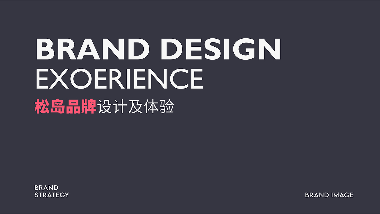 松岛品牌设计及体验 BRAND DESIGN EXOERIENCE