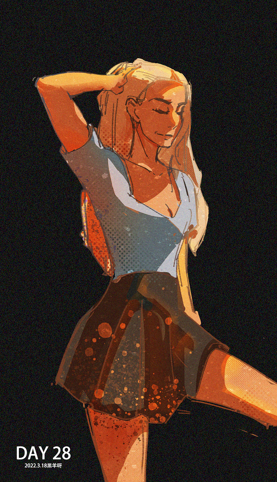 【人物隔日涂】26-50（图ZMjk5Nzg5OTc2） - 创作习作 - 站酷设计师黑羊呀原创素材 - 站酷ZCOOL