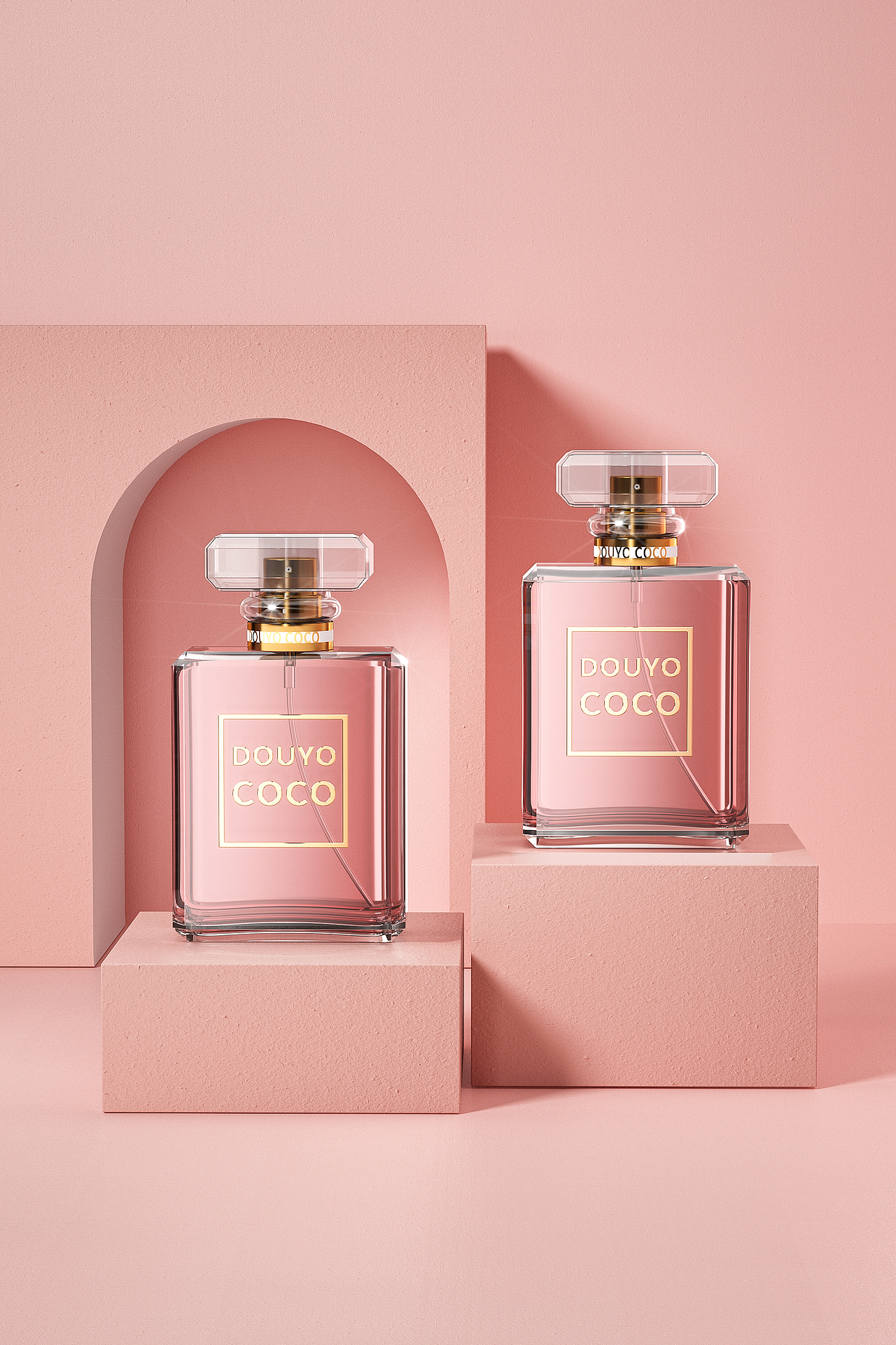 美妆系列上半年渲染总结/香水/分装瓶/指甲机/粉刺针