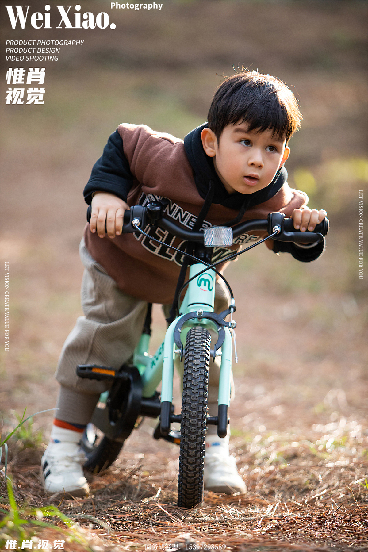 儿童自行车摄影 儿童自行车拍摄 产品外景 素材