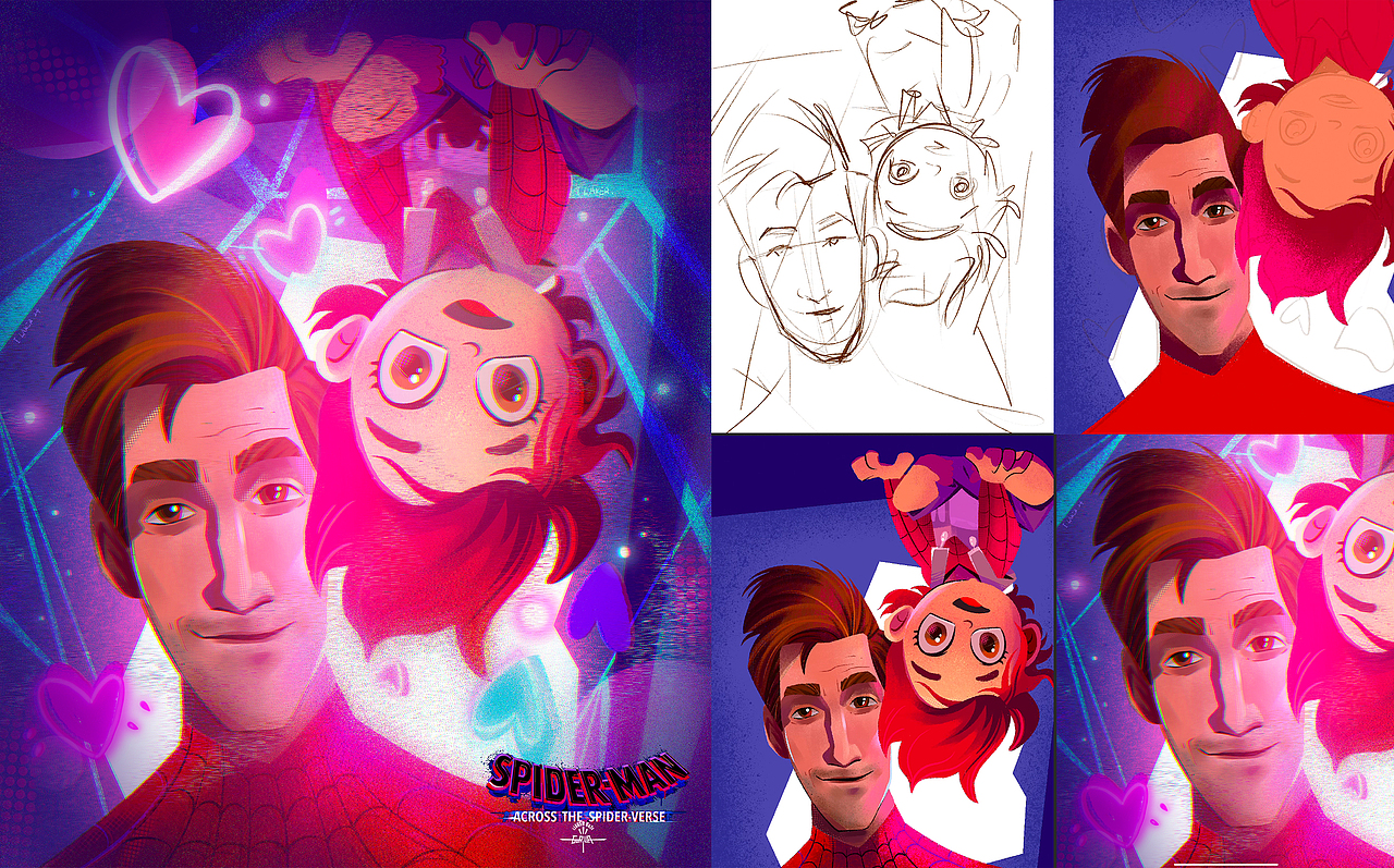 SpiderMan *9 :) 纵横宇宙🕷️（图ZMzQzODA0MDMy） - 新锐潮流插画 - 站酷设计师ILaker24原创素材 - 站酷ZCOOL