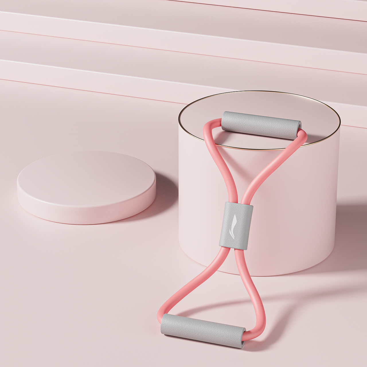 八字拉力器+脚蹬拉力器建模渲染