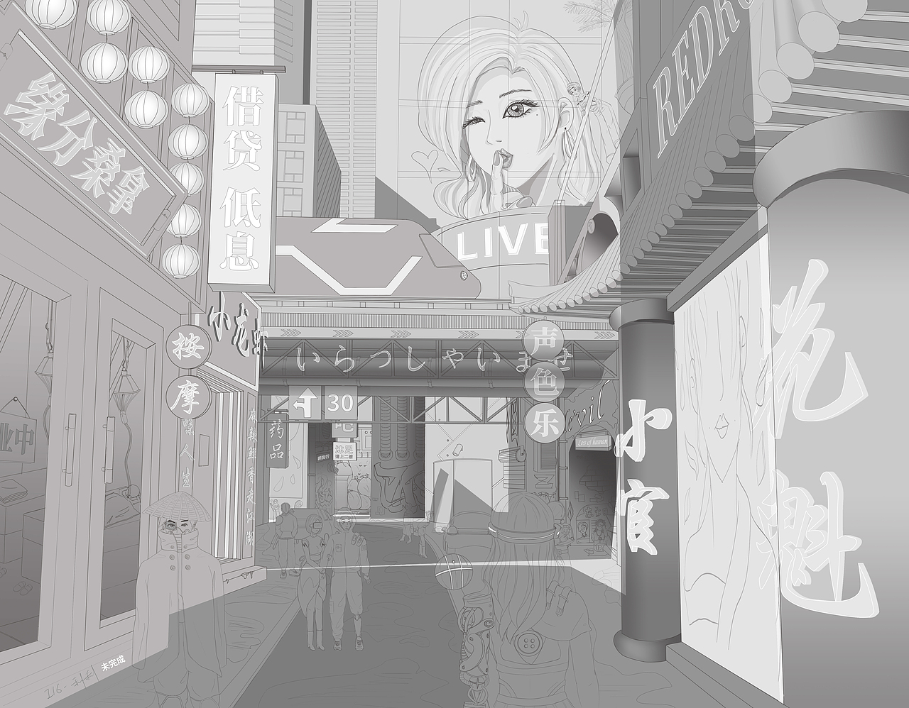 赛博朋克_技艺巷（图ZMzI5Njg3NzQ4） - 艺术插画 - 站酷设计师leeshadowlee原创素材 - 站酷ZCOOL