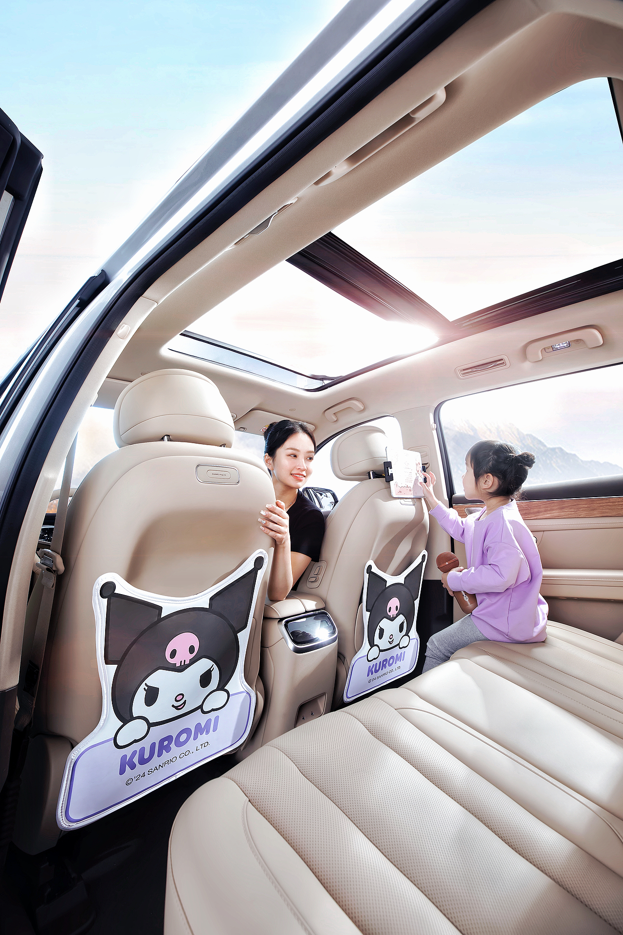 车品拍摄/三丽鸥Sanrio联名车品✖missdeer/汽车防踢垫