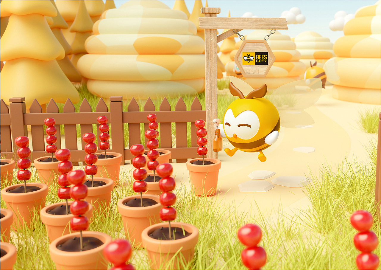 小蜜蜂品牌IP【小甜蜂】可爱上线！（图ZMzE2Mjk4MDg4） - IP形象 - 站酷设计师典润文化原创素材 - 站酷ZCOOL