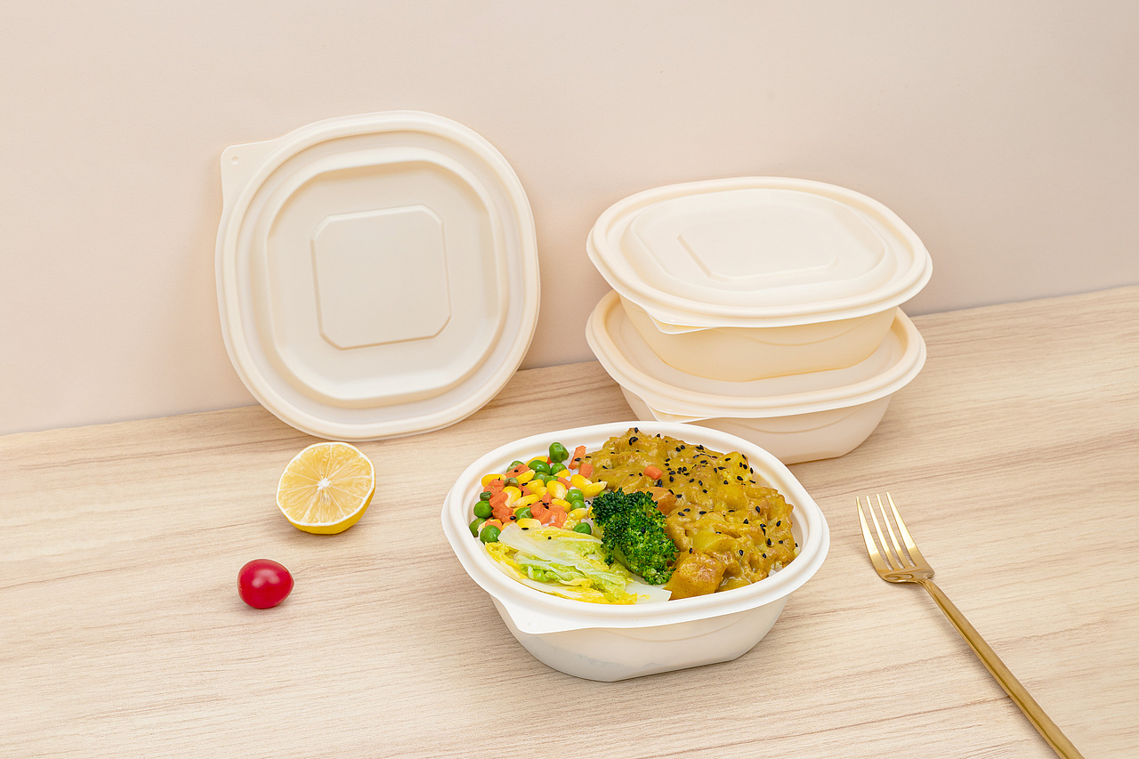 产品摄影丨一次性玉米淀粉圆形餐盒系列
