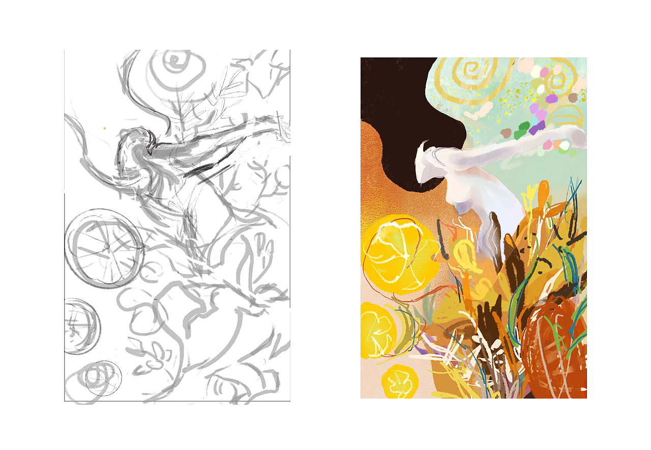 橘子姜（图ZMzQ2NjkxNDU2） - 商业插画 - 站酷设计师楚子chuz原创素材 - 站酷ZCOOL