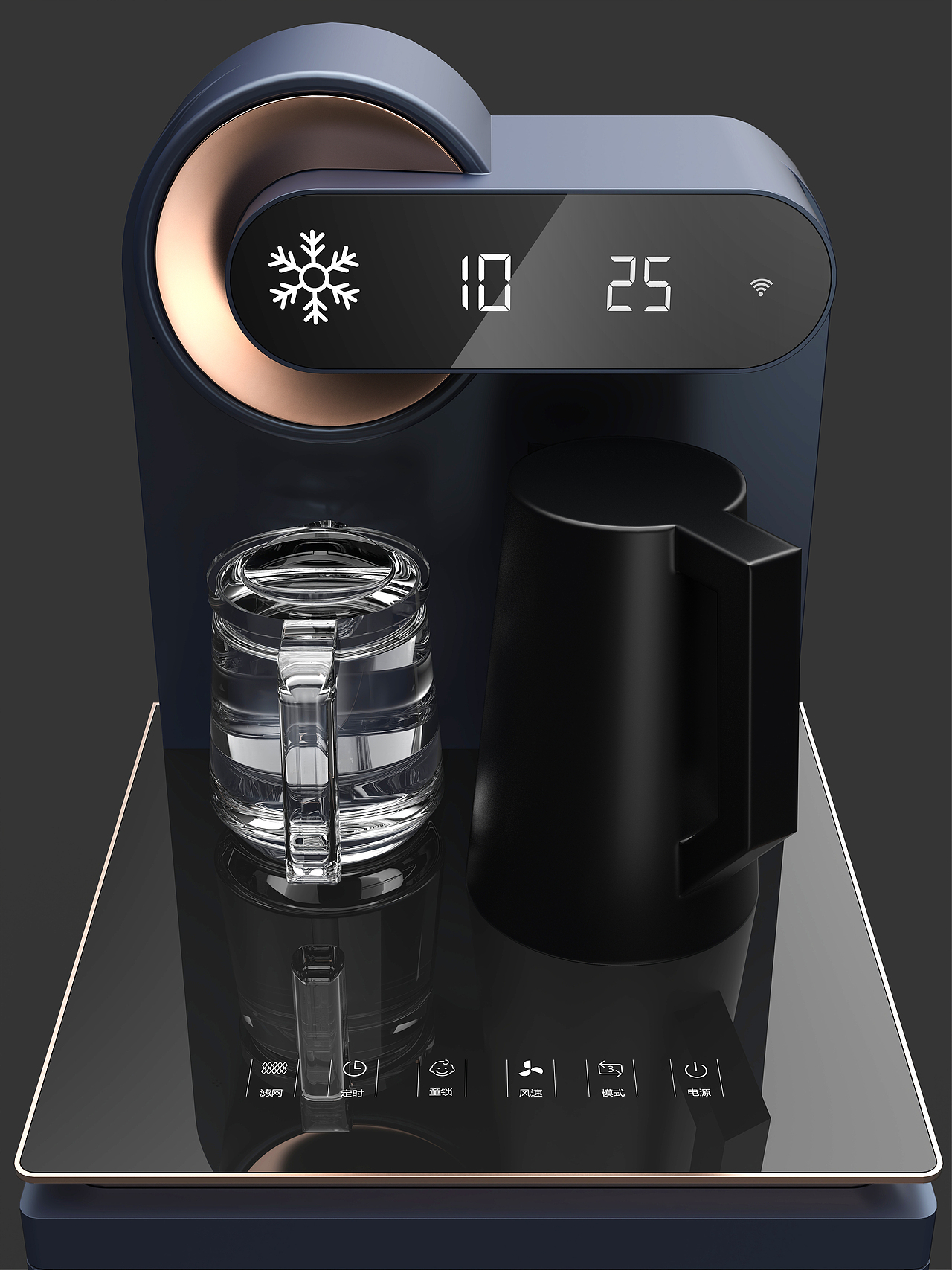 带冷藏保鲜的茶吧机 | 美菱茶吧机设计