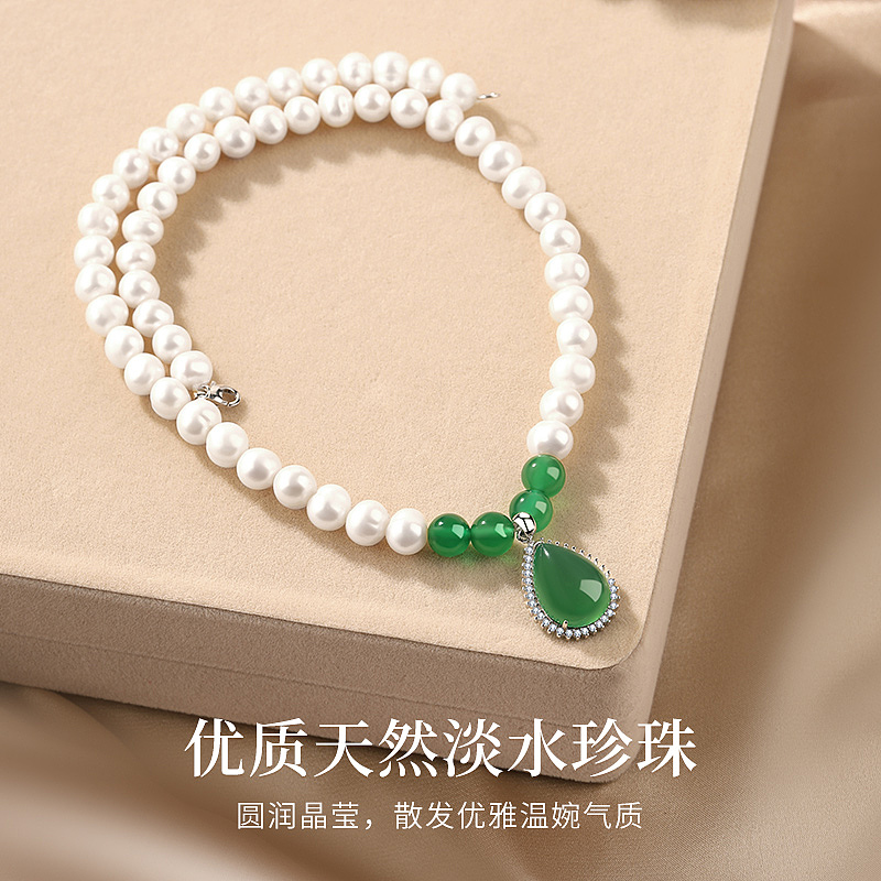 珠宝首饰银饰-珍珠水滴项链三件套详情主图（图ZMzM4OTczMzgw） - 电商 - 站酷设计师Super汉堡原创素材 - 站酷ZCOOL