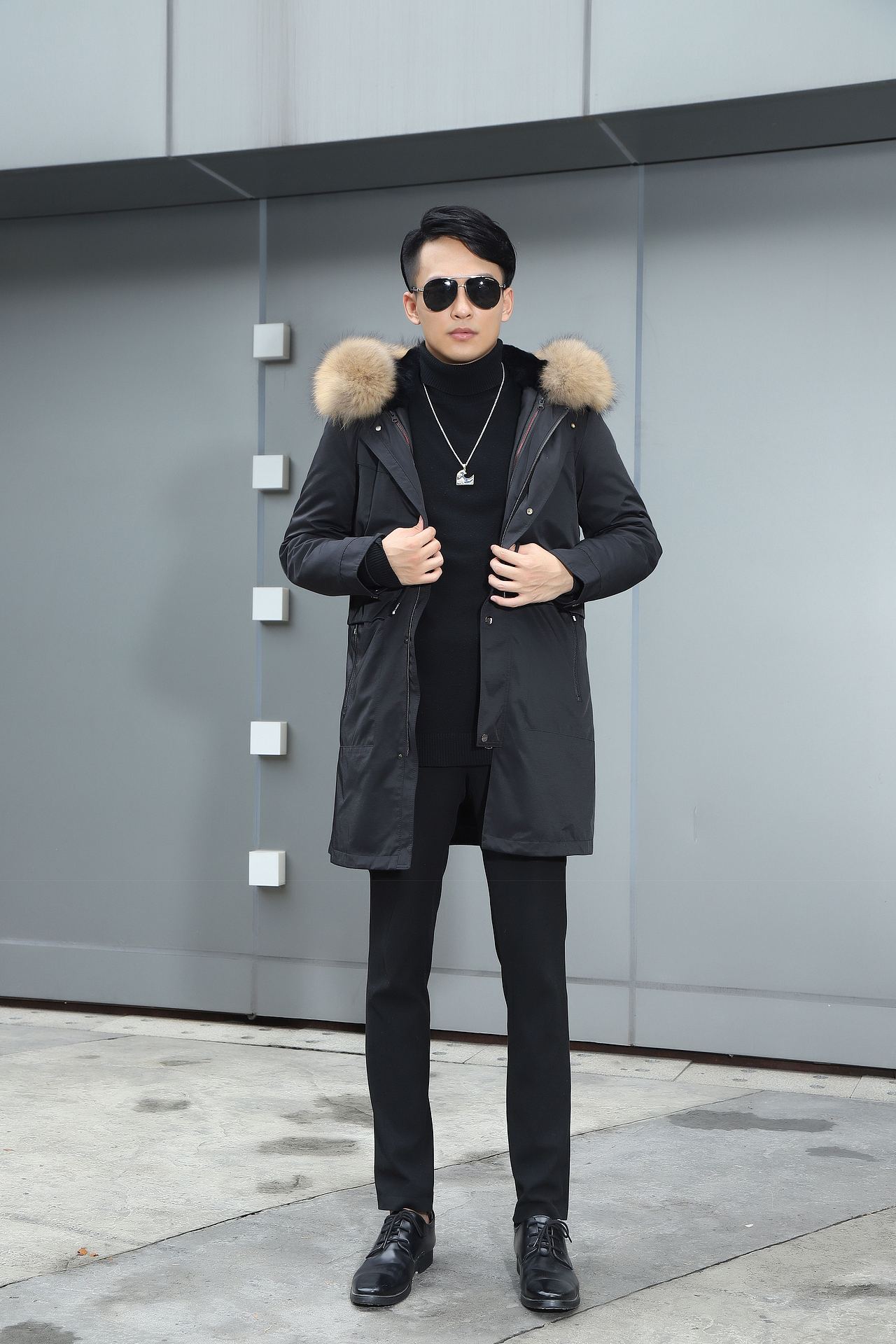 大衣 外景 服装