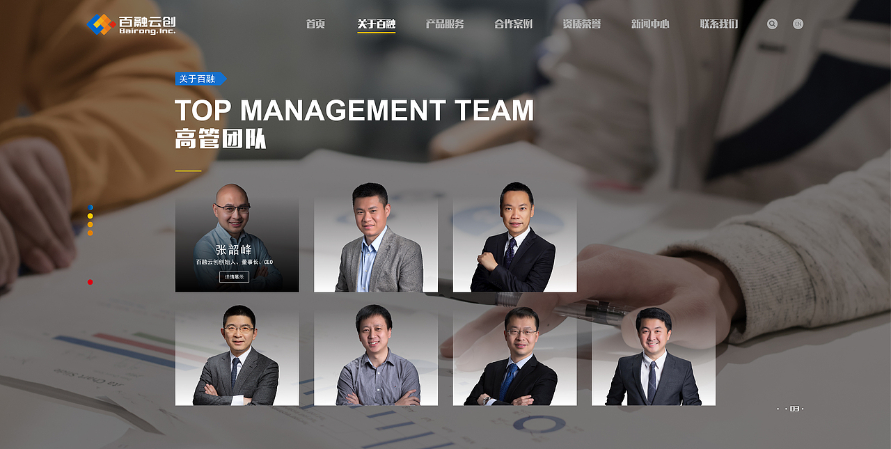百融云创网站设计