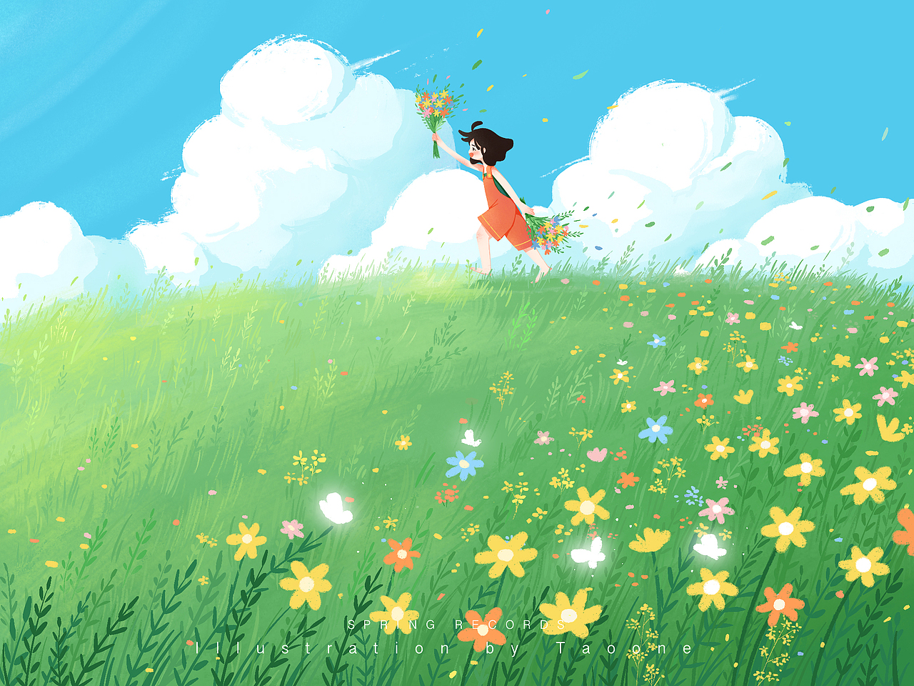 治愈系插画合集（图ZMzExMjI0MDY4） - 创作习作 - 站酷设计师桃壹TY原创素材 - 站酷ZCOOL