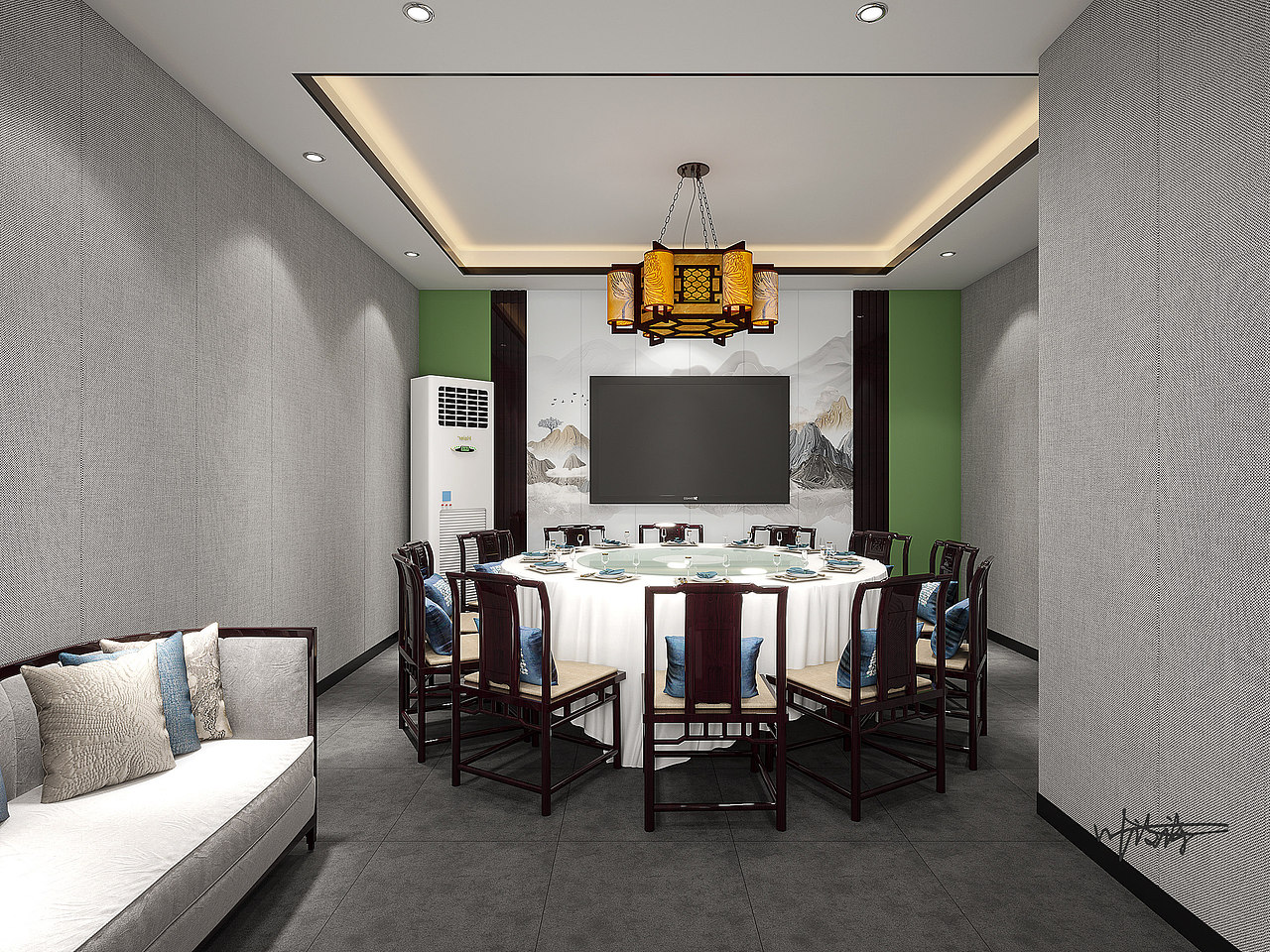 餐饮空间|新中式海鲜餐厅设计