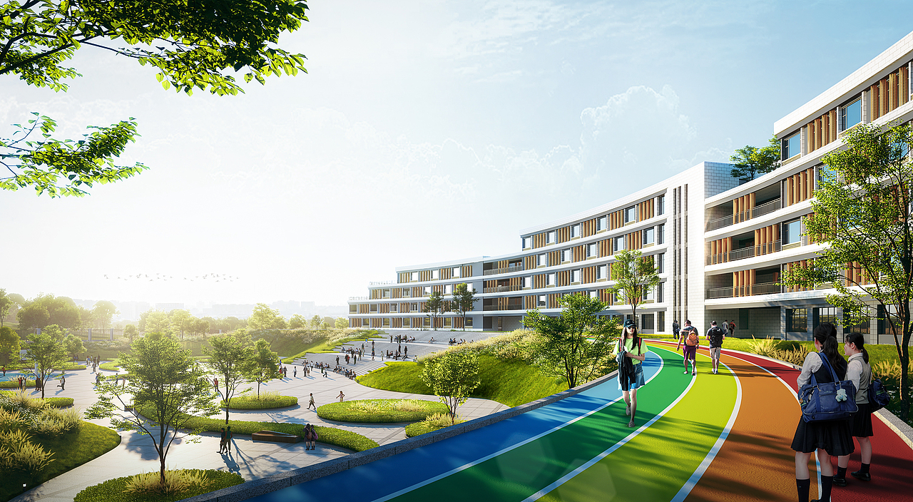 建筑室外效果图（图ZMzY2NDA2MTc2） - 建筑/空间 - 站酷设计师ASK_GZ原创素材 - 站酷ZCOOL