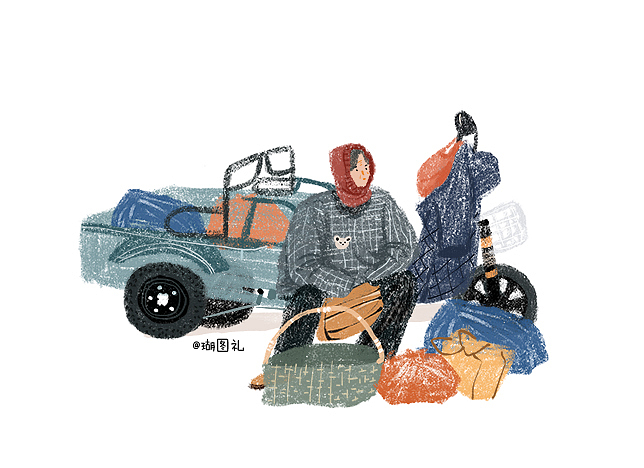 小清新绘本风插画