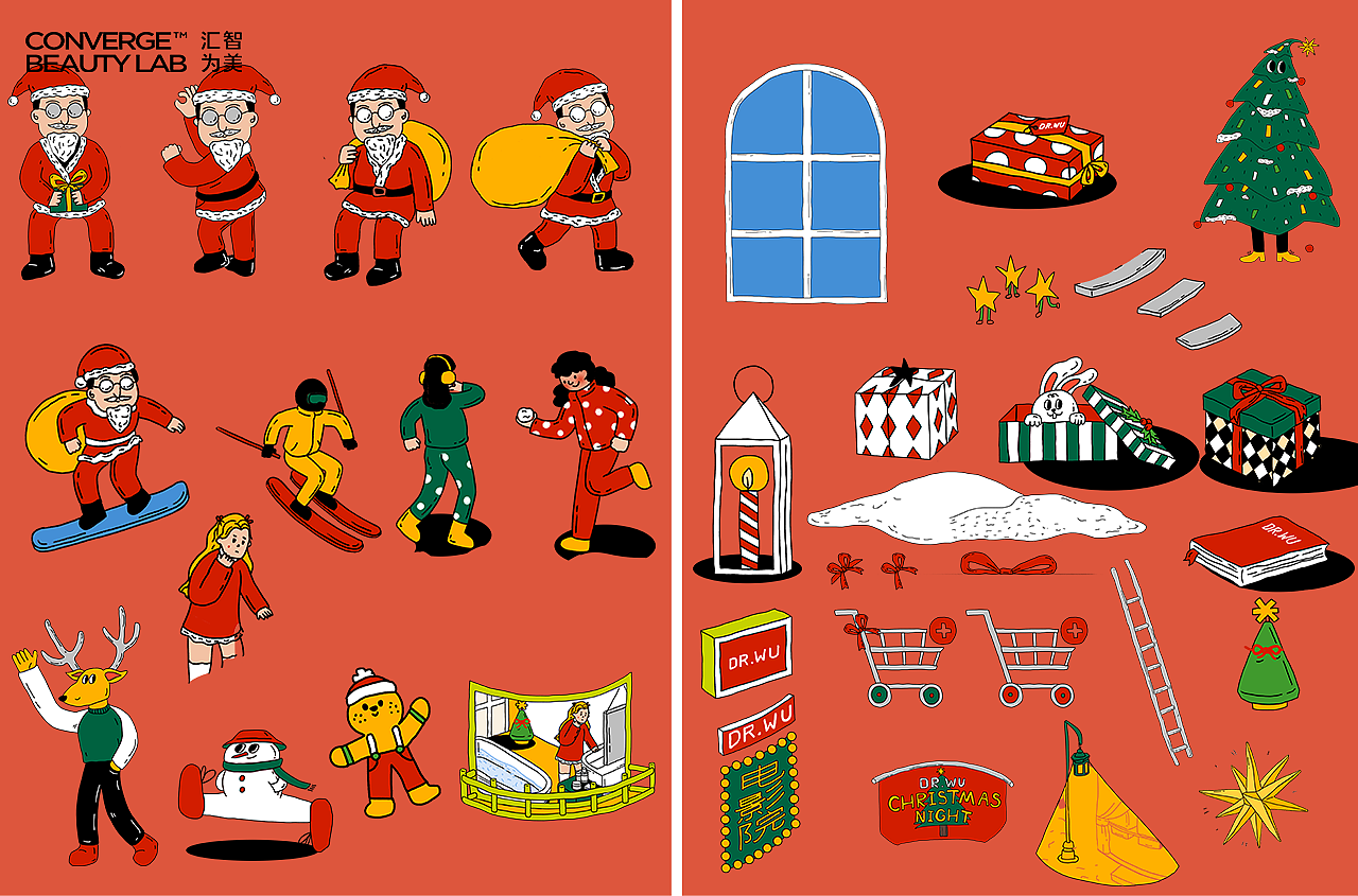 插画|DR.WU“酸酸”的圣诞节插画