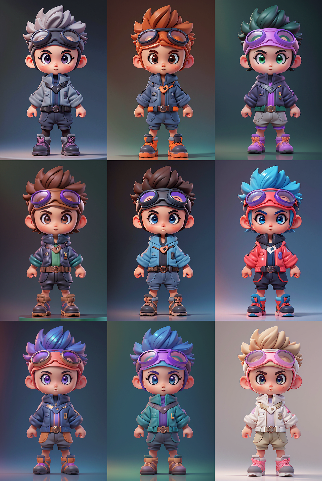 AI绘画 | StableDiffusion生成IP多配色方案