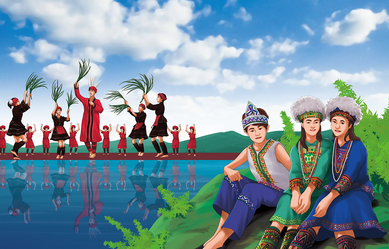 《五十六个名族》（图ZMzQyNTkxMTAw） - 绘本 - 站酷设计师玖玥工作室原创素材 - 站酷ZCOOL