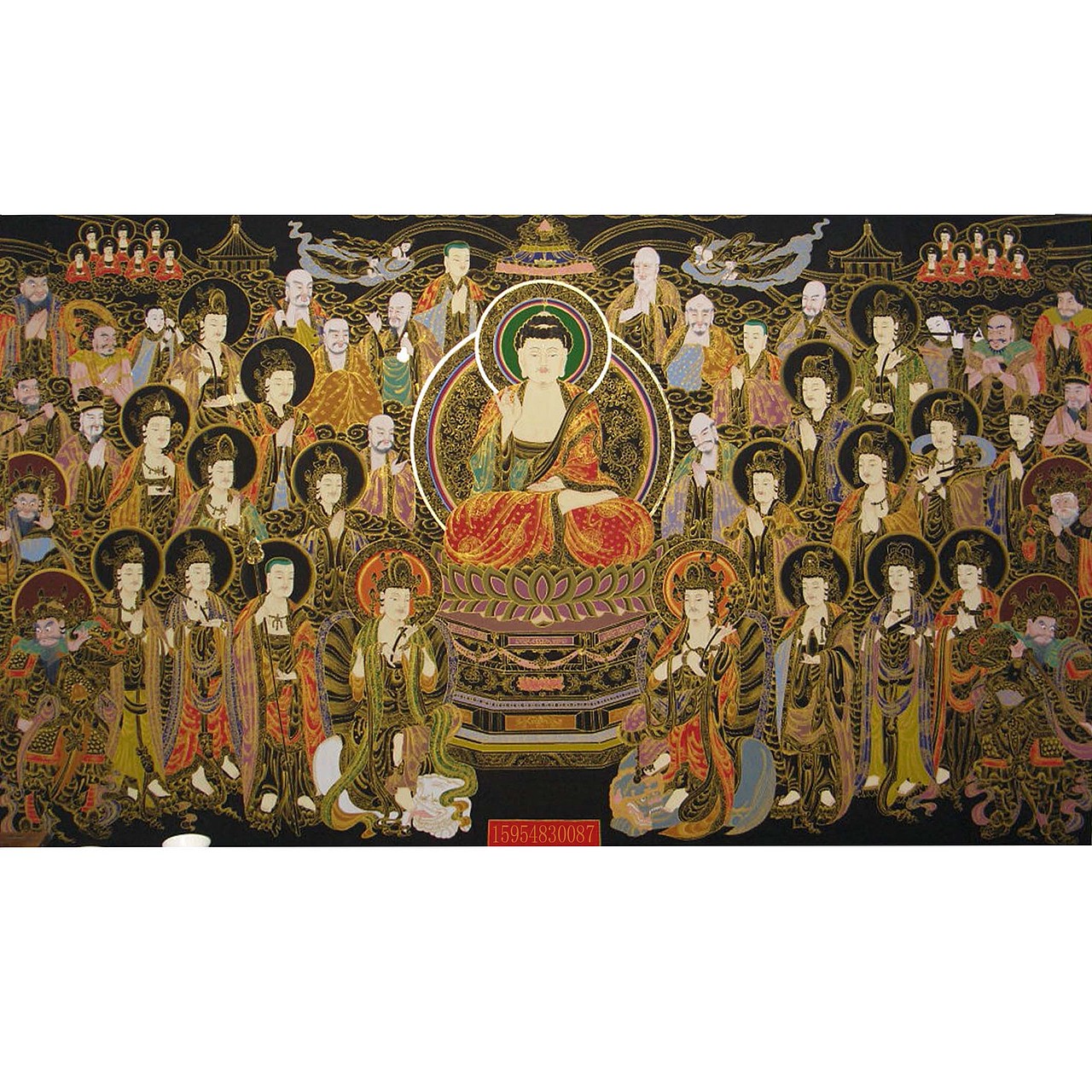 手绘佛像画道教神像画寺庙道观背景墙壁画（图ZMzA0NjYwNTYw） - 绘画 - 站酷设计师liujiandong原创素材 - 站酷ZCOOL