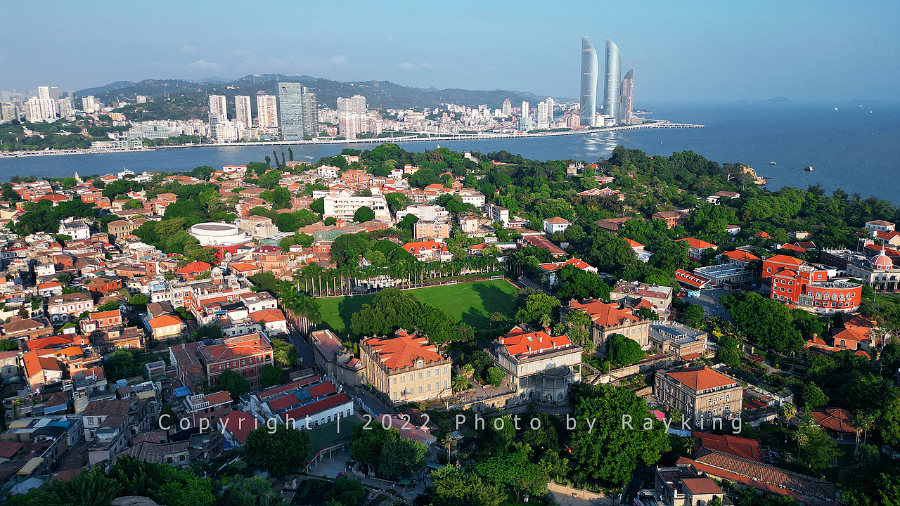 鼓浪屿的航拍（图ZMzE4MzkyMzEy） - 风光摄影 - 站酷设计师金钻子原创素材 - 站酷ZCOOL