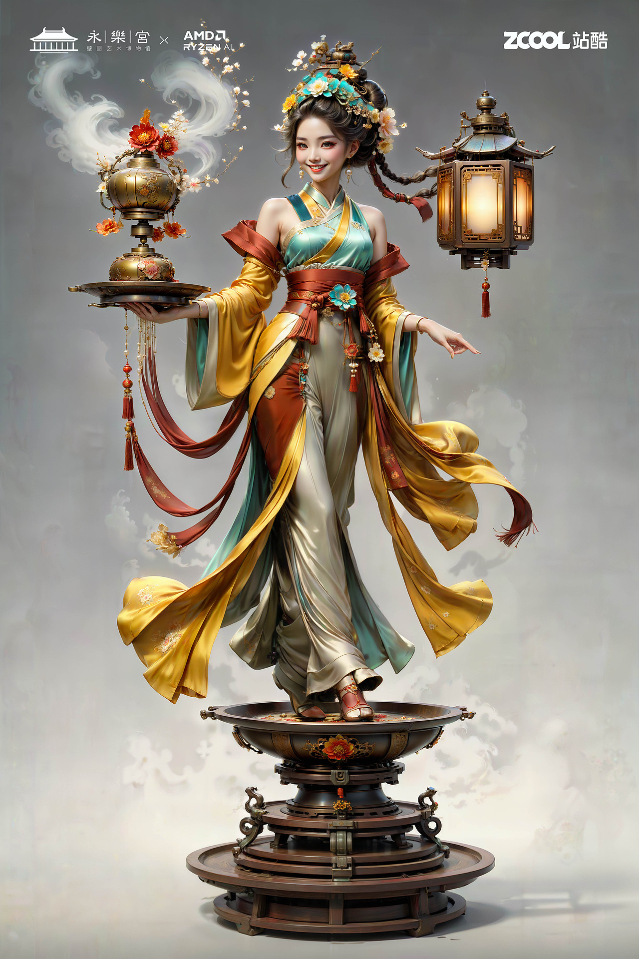 朝元群仙 赛博集结（图ZMzU4NjcyMzUy） - AI作品 - 站酷设计师鲨鱼丹原创素材 - 站酷ZCOOL