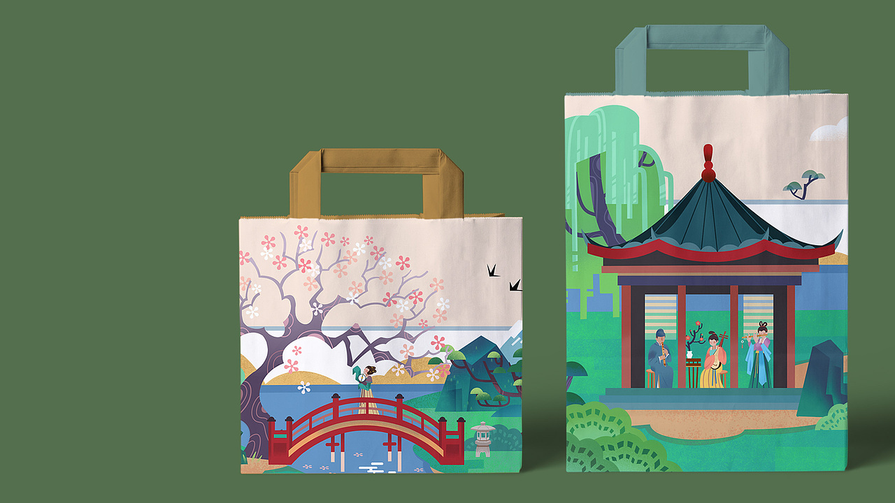 天一阁博物馆——海河之冲插画