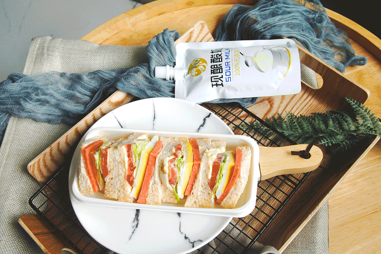 三明治套餐美食摄影