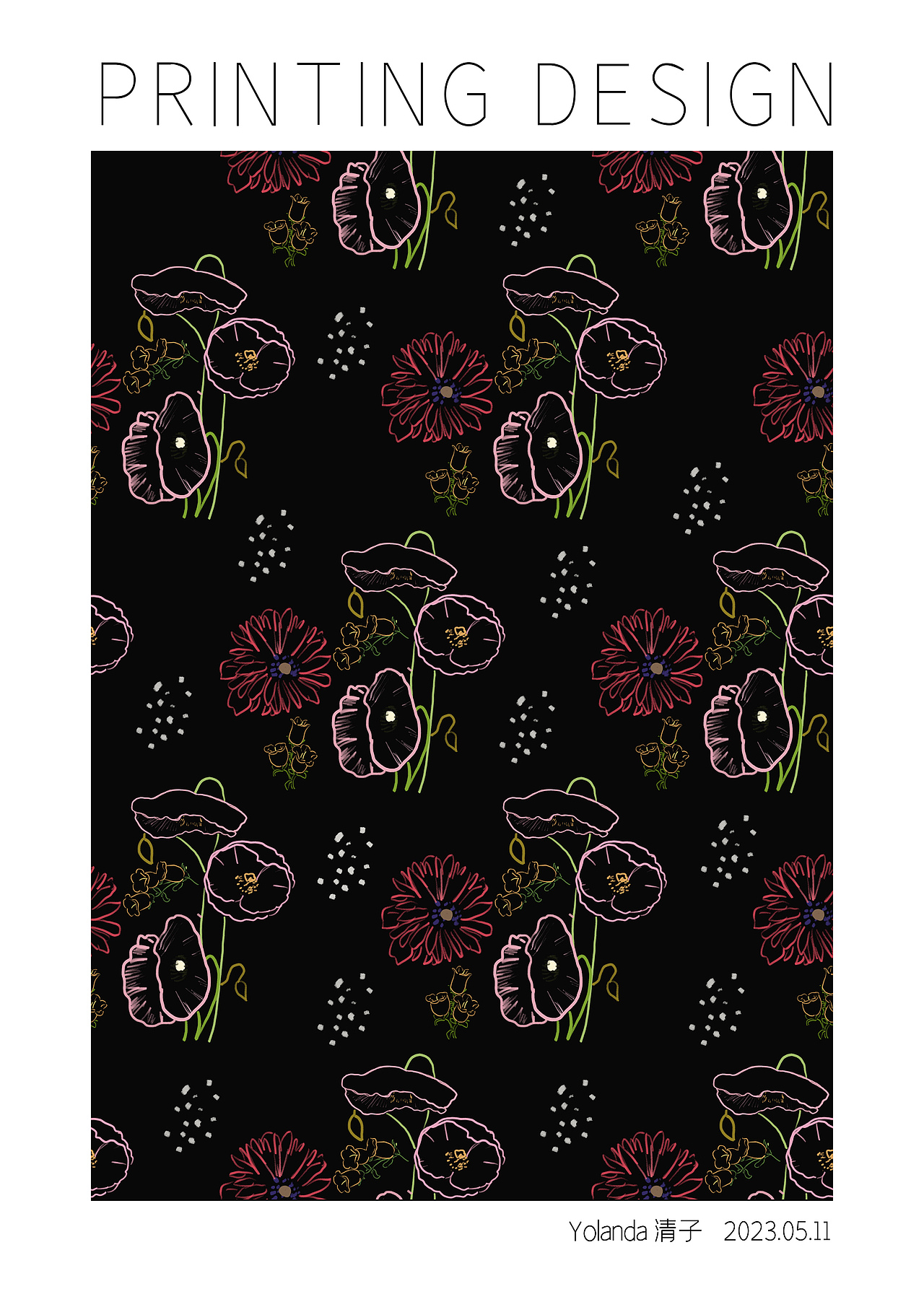 印花图案设计（图ZMzQwNzc0NDMy） - 图案 - 站酷设计师Yolanda清子原创素材 - 站酷ZCOOL