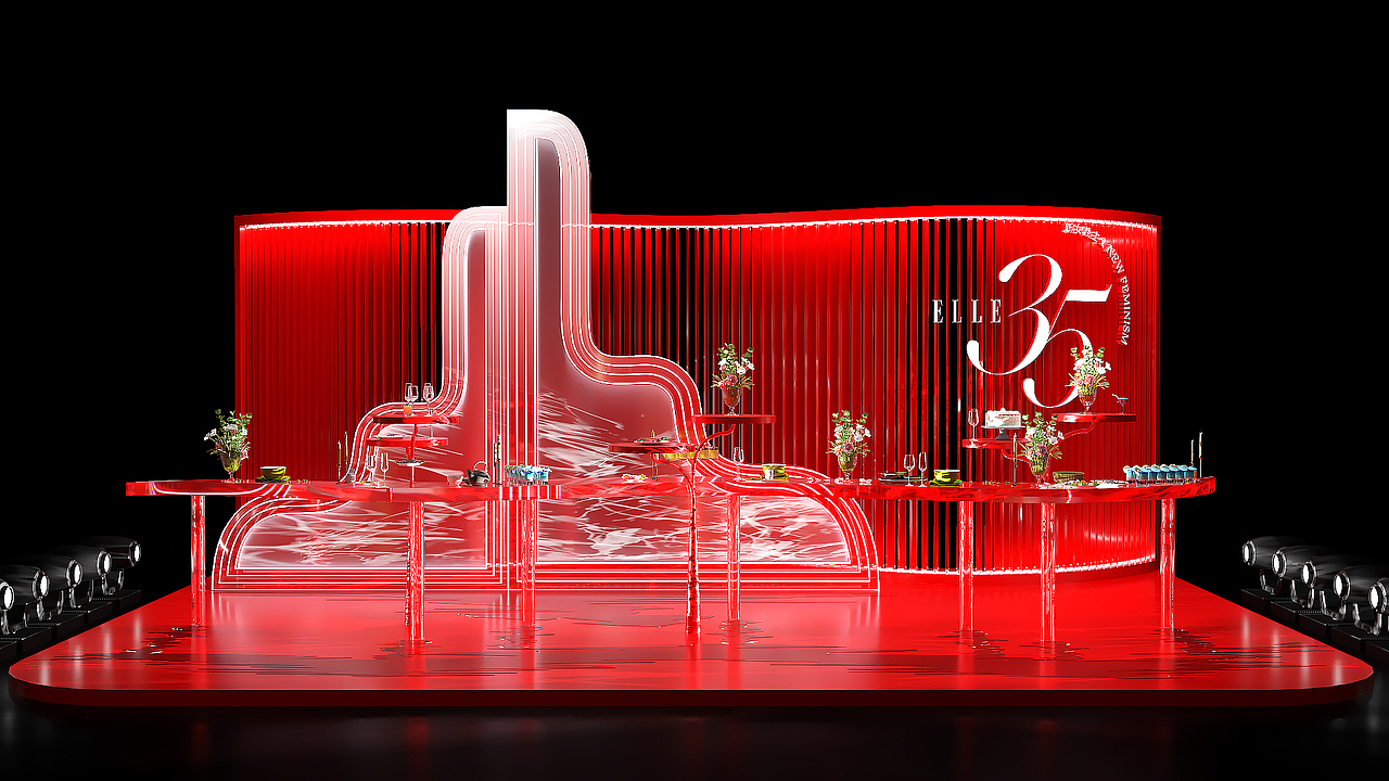 ELLE美陈（图ZMzQzNDM1MTMy） - 展陈设计 - 站酷设计师_微笑_原创素材 - 站酷ZCOOL