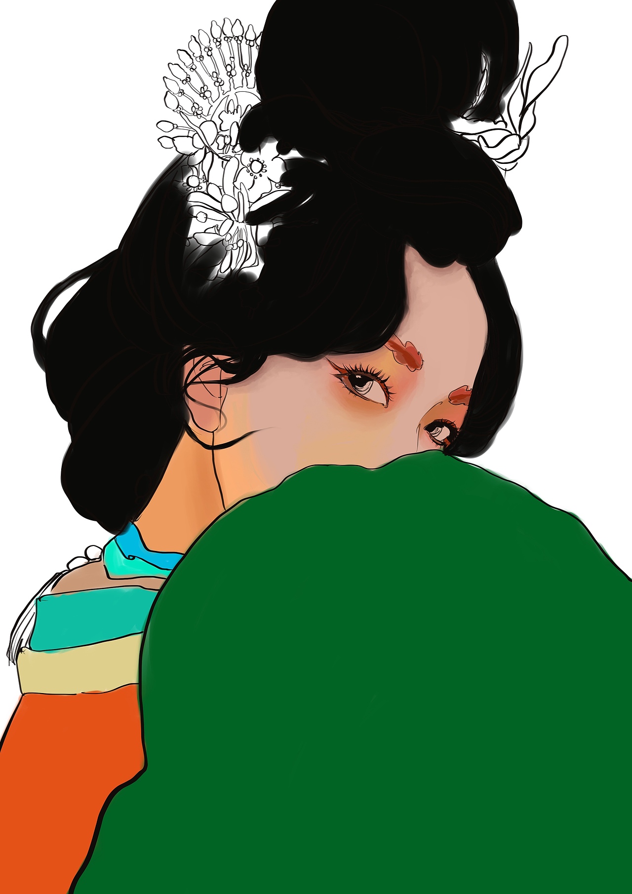 一些废柴的上色上一半的上色